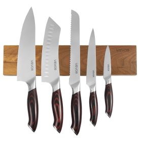 VEVOR Kitchen Knife Set, 6 Piece High Carbon Stainless Steel Sharp Knife Set, Professional Kitchen Cutlery with Ergonomic Crack-Resistant Handle