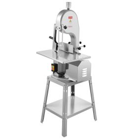 VEVOR Electric Meat Saw, 1800W Stainless Vertical Cutter, 19.1"x15" Workbench, 7.09" Cutting Thickness, Includes 5 Blades for Slicing Frozen Meat