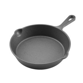 VEVOR Cast Iron Skillet, 3-Piece Frying Pan Set (6, 8, 10 in), Heavy-Duty Skillets with Heat-Resistant Handle, Pre-Seasoned Chef's Pan