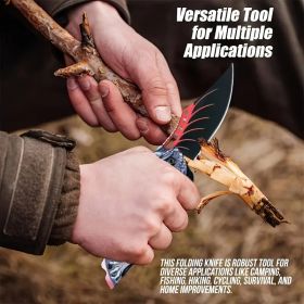 CampingGearHighlight Portable High-Quality Folding Knife for Outdoor Adventures