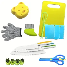 Everyday Kitchens Complete Youngsters Cooking Set - Real Cooking Tools, Safety Knives, And Playful Accessories For Youngsters Aged 4-8, Including (Option: MontessoriToddlerKitchen)